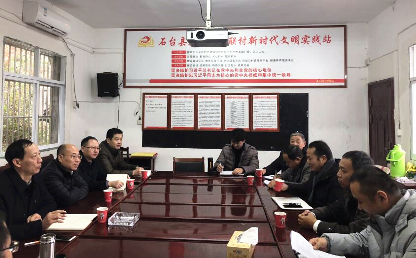 省旅游集團總經理張輝一行赴石臺縣大演鄉新聯村走訪調研脫貧攻堅工作
