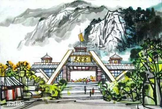 安徽風景如畫！手繪版的安徽旅游景點更美！